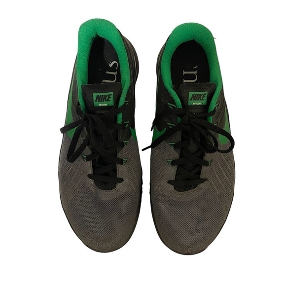 Nike Metcon 3 CrossFit Invictus Black and Green Athletic Workout Sneaker 6.5 - Picture 2 of 12